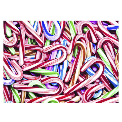 Candy Cane Collage 1000-Piece Jigsaw Puzzle for Adults | Brain Teaser, Educational Developmental Toys & Games, Building Kit Activities to Encourage