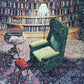Fantasy Forest Library Puzzle 1000 Piece for Adults Bookshelf Dam Puzzle