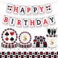 Lecpeting 2 Pcs Casino Tablecloth Casino Plastic Table Covers 87 x 51 Inches Poker Birthday Tablecovers for Birthday Party Supplies