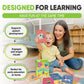 Kidrox Animals Flash Cards, English Learning Cards with Spanish Translations Included, Indestructible Double-Sided, 30 Cards