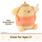 GUND Sanrio Pompompurin 6-Inch Plush Toy with Camping Outfit for Ages 1+
