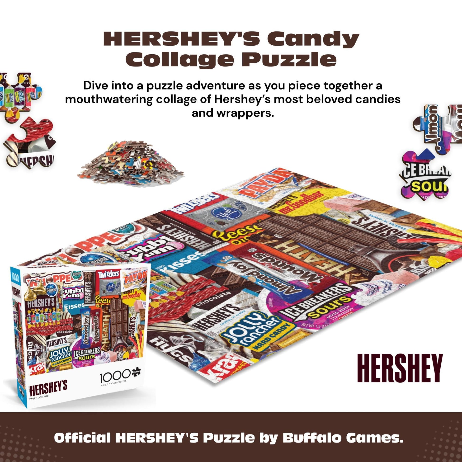 Buffalo Games - Hershey's Sweet Collage - 1000 Piece Puzzle for Adults