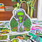 90 pcs Smoking Green Sticker Pack - Use as Cannabis Weed Leaf Stickers, Trippy Stoner Stickers, Marijuana 420 Theme Decors on Bong, Skateboard