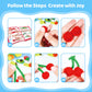 Tiehuoxia Craft Pipe Cleaners 1000pcs in 20 Colors & Mixed Supplies 500pcs, Scissors & Tutorial Manual Included, Multicolor Pony Beads, Googly Eyes