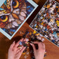 Stained Glass Owl Jigsaw Puzzle for Adults - 1000 Piece Puzzle with Bonus Poster Included, Unique Design & Vibrant Colors