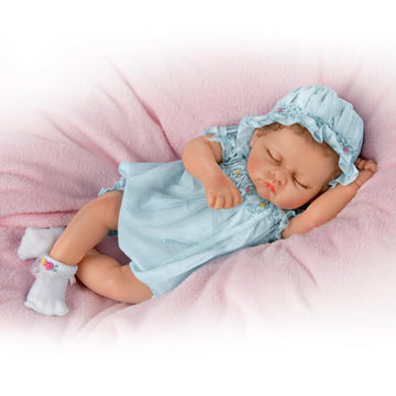 The Ashton-Drake Galleries Gentle Dreams Bella Reborn Baby Doll by Linda Murray, 18 inches, Lifelike Collectible with Smocked Outfit