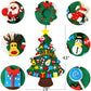 THAWAY DIY Felt Christmas Tree for Toddlers with 34 pcs Detachable Ornaments, Kids Door Wall Hanging Xmas Gifts Christmas Decorations