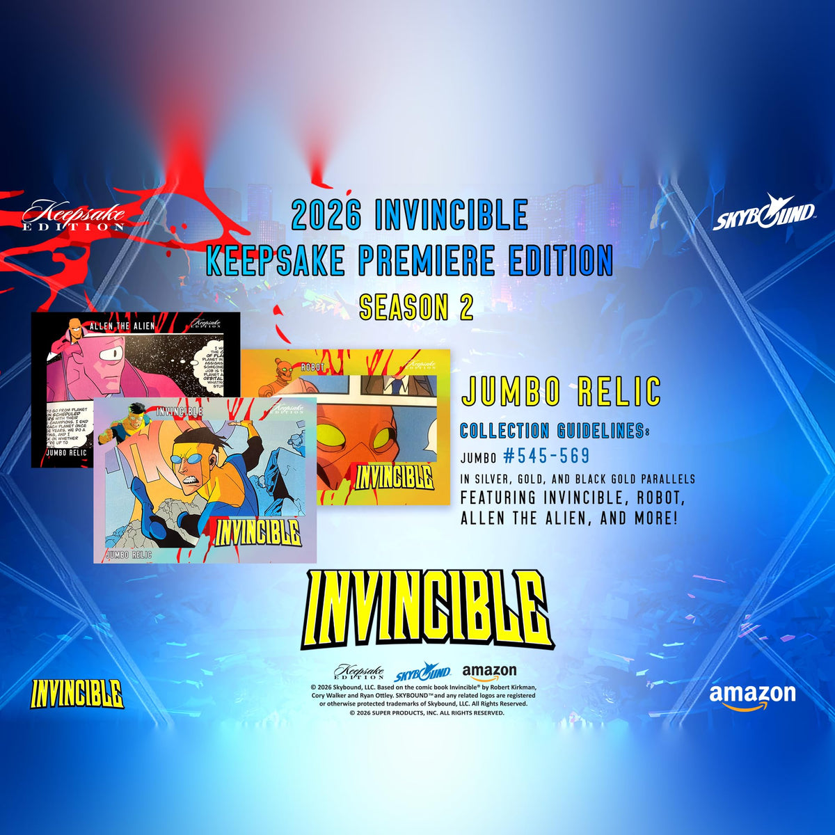 Invincible Season 2 Keepsake Premiere Breaker Box Trading Cards Sealed