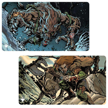 Ultra PRO - Innistrad Remastered Huntmaster of the Fells/Ravager of the Fells Double-Sided Playmat for Magic: The Gathering, Gaming Accessories, MTG