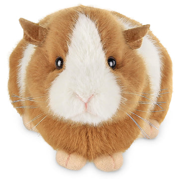 Bearington Ginny Guinea Pig Stuffed Animals - 8" Toy Guinea Pig Plush with Soft Fur, Realistic Details, and Weighted Inner Bean Body - Cute Stuffed