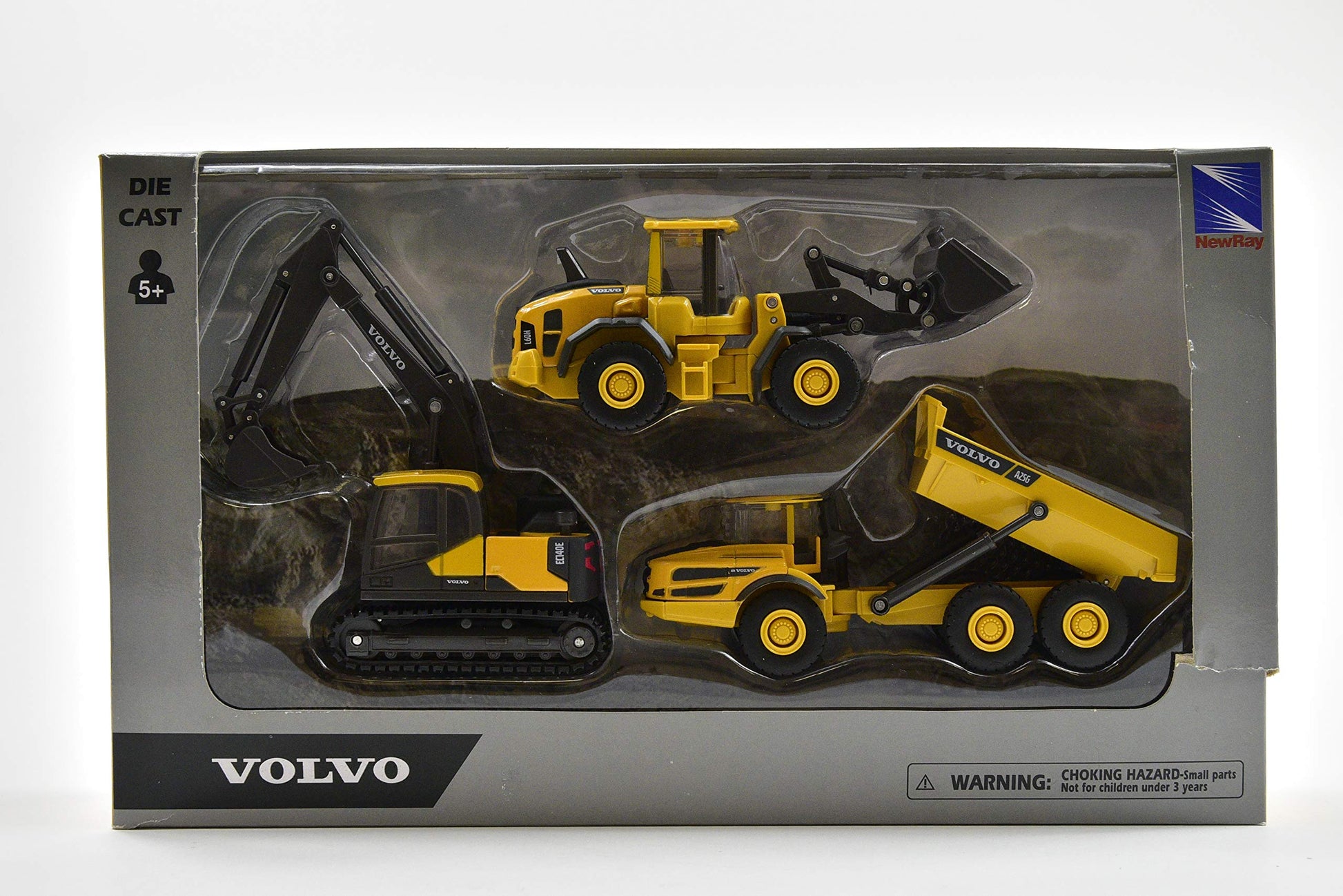 New Ray - Set of 3 Volvo Window Box, 32095, Yellow