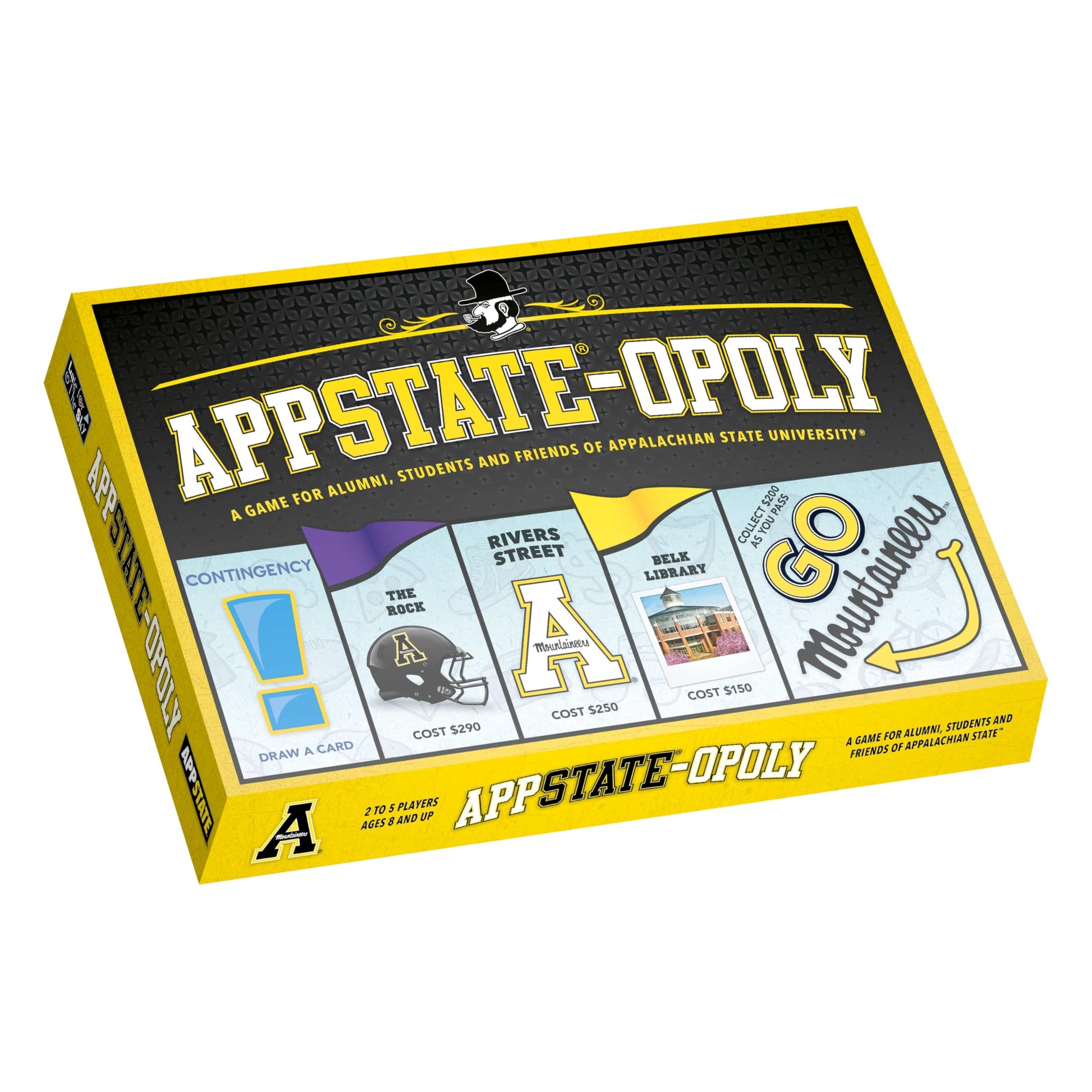 Late for The Sky App State-Opoly Board Game - Appalachian State University Campus Edition, Family Strategy Game, 2-6 Players, Ages 8+, Traditional or