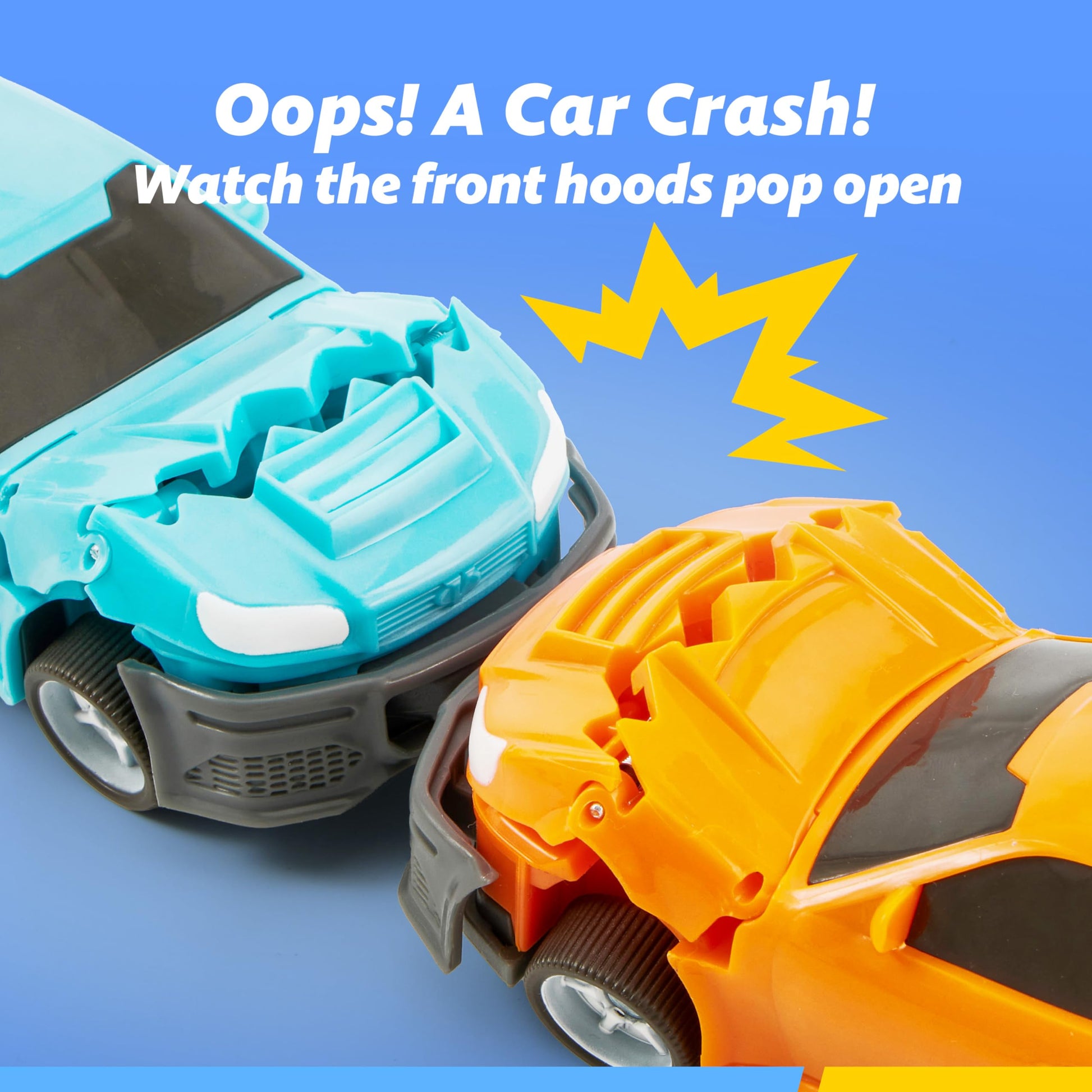 JOVA Vroomix Kids Tow Truck Toys for 3 4 5 6 7 Years Old Boys, Toddler Car Toys, Large Truck with 2 Transformation Cars and Trailer, Crane with Lights