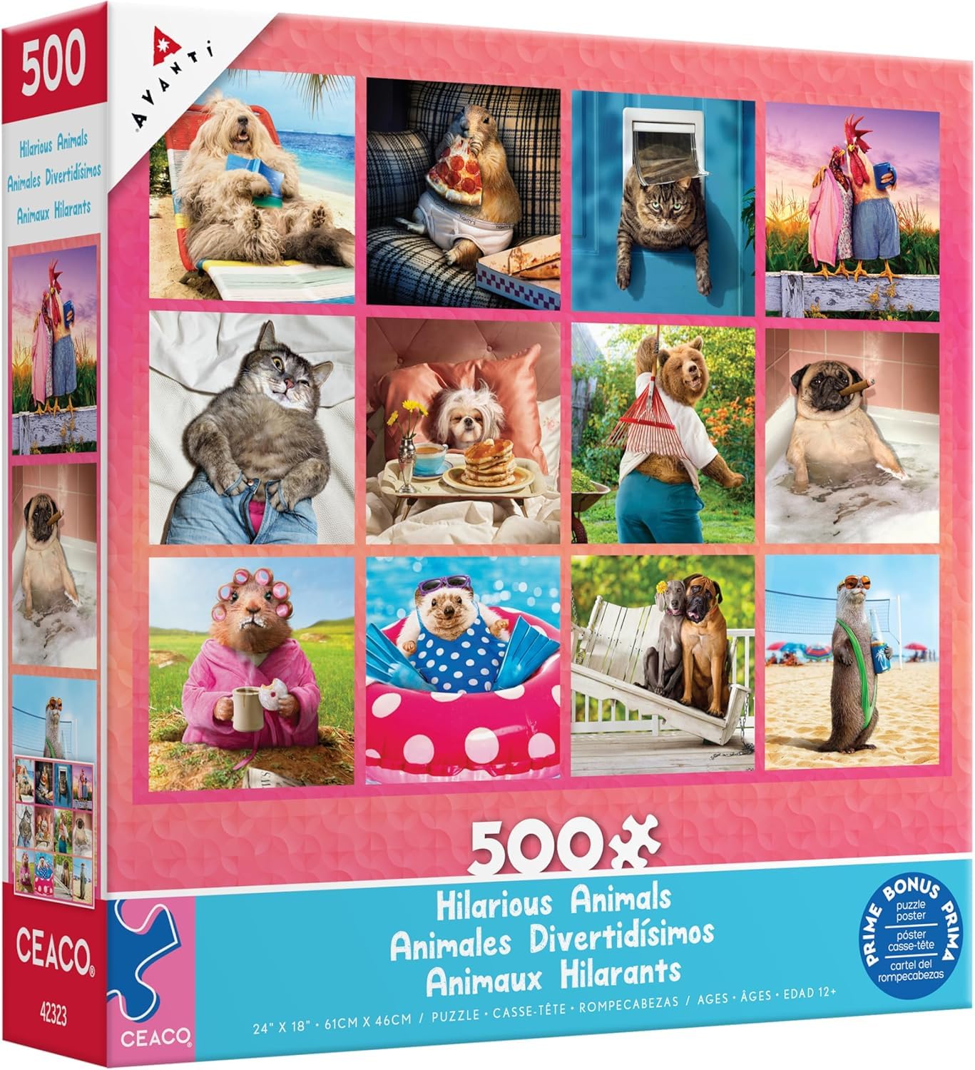 Ceaco - Hilarious Animals - 500 Piece Jigsaw Puzzle for Adults