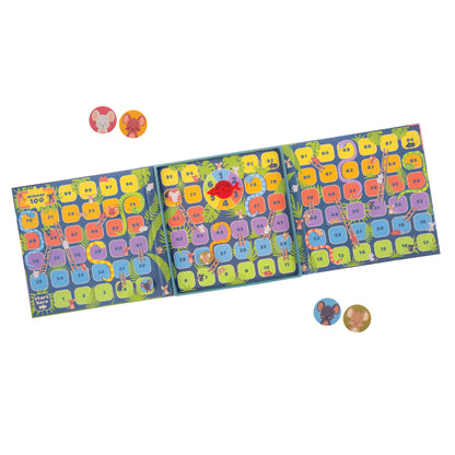 Stephen Joseph, Snakes and Ladders Magnetic Travel Board Game, Family Game Night, Travel Game & Gift for Boys & Girls, 2-4 Players, Snakes & Ladders