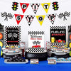 Race Car Bar Decorations Racing Car Birthday Party Decor Kit Pit Stop Banner Race Bar Signs Snack Tent Cards Let's Go Racing Theme Party Supplies