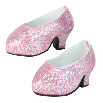 Sophia's 18" Doll Pink Sparkling High Heels