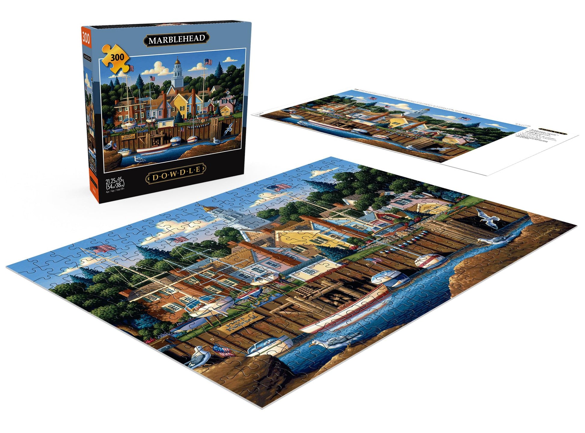 Buffalo Games - Eric Dowdle Marblehead - 300 Piece Jigsaw Puzzle for Adults
