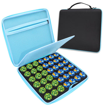 FCDYLBD Toy Organizer Storage Case Compatible with Bakugan Figures/BakuCores/Battle Figure/Trading Cards/Mini Toys/Small Dolls, Hard Carrying