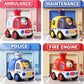 iPlay, iLearn Press to Go Car Toy for Toddlers 1-3, Baby Animal Racing Cars