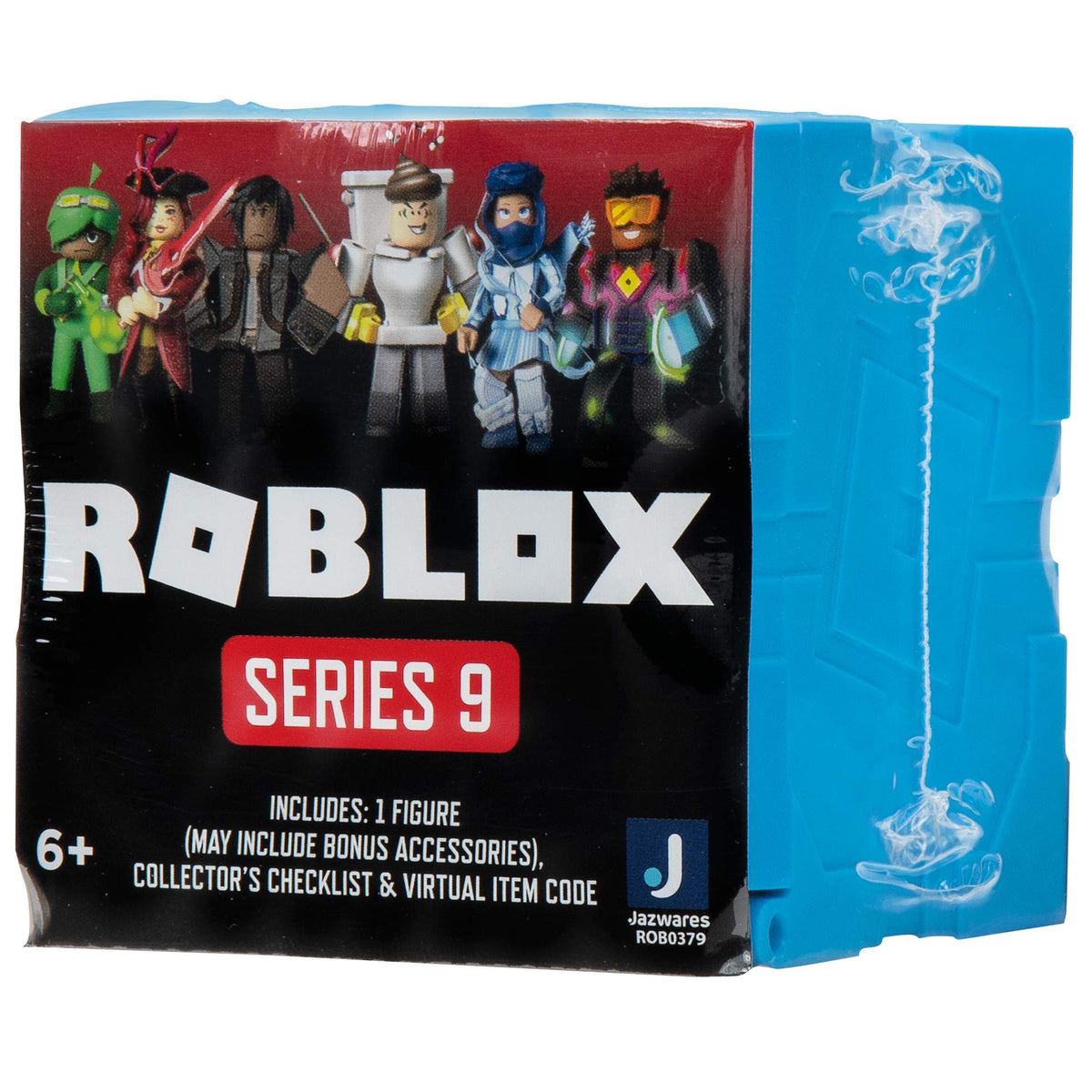 Roblox Action Collection - Series 9 Mystery Figure 6-Pack [Includes 6 Exclusive Virtual Items] , Blue