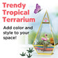 Creativity for Kids Tropical Terrarium Craft Kit - Kids Terrarium Kit, STEAM Activity (Ages 7+)