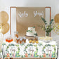 3pcs Dinosaur Baby Shower Tablecloth for Boy Dino Baby Shower Decorations Disposable Waterproof It's a Boy Table Cover, Dinosaur Theme Baby Boy Shower