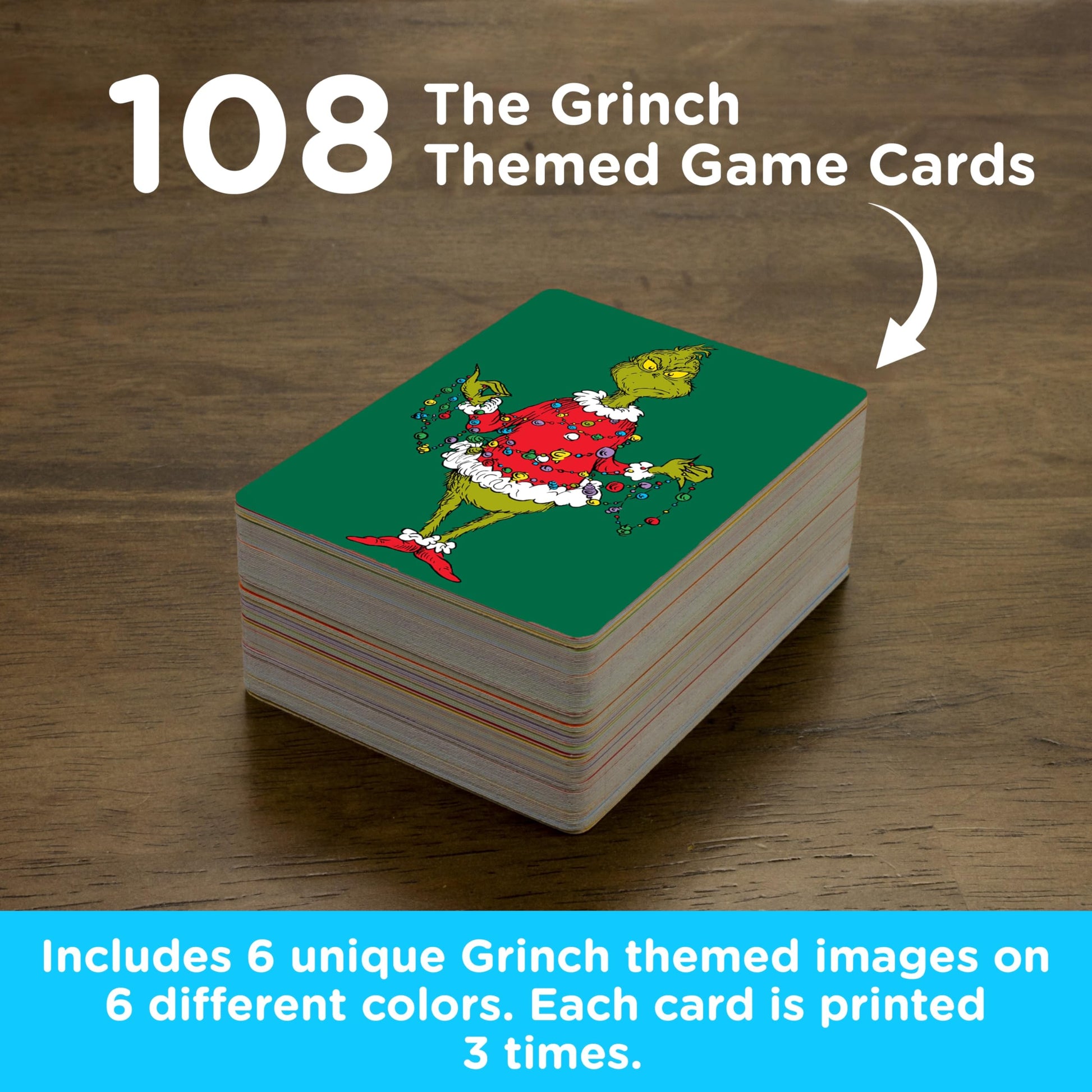 AQUARIUS Grinch Memory Master Card Game, Christmas Matching Family Party Game for Kids Teens Adults, Officially Licensed, Ages 6+