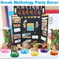 Greek Mythology Honeycomb Centerpieces Table Decorations, 15pcs Olympian Gods Honeycomb Centerpieces, Htabiol Greek Mythology Decor, Greek Gods Party