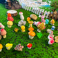 HETRUUOP 72PCS MiNi Mushroom Tiny Resin Mushroom Figurines 72 Style Mini Mushrooms Small Little Resin in Bulk for Miniature Landscape Aquarium Potted