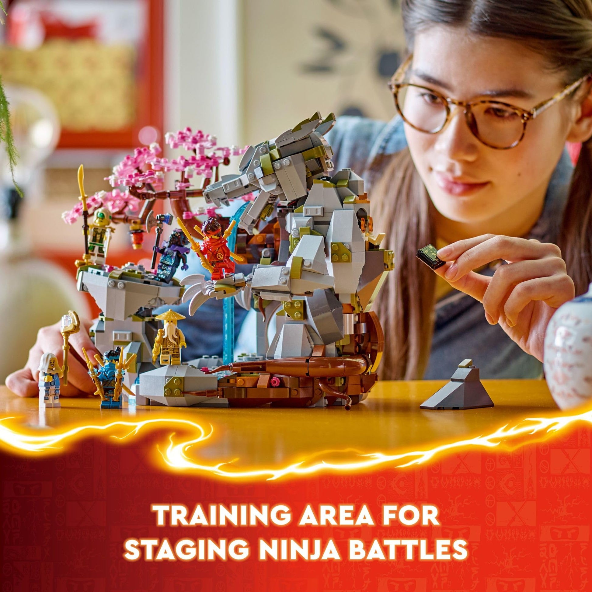 LEGO NINJAGO Dragon Stone Shrine - Build and Display Ninja Toy with 6 Action Figures - Advanced Building Set for Boys and Girls Ages 13+ - Gift Idea