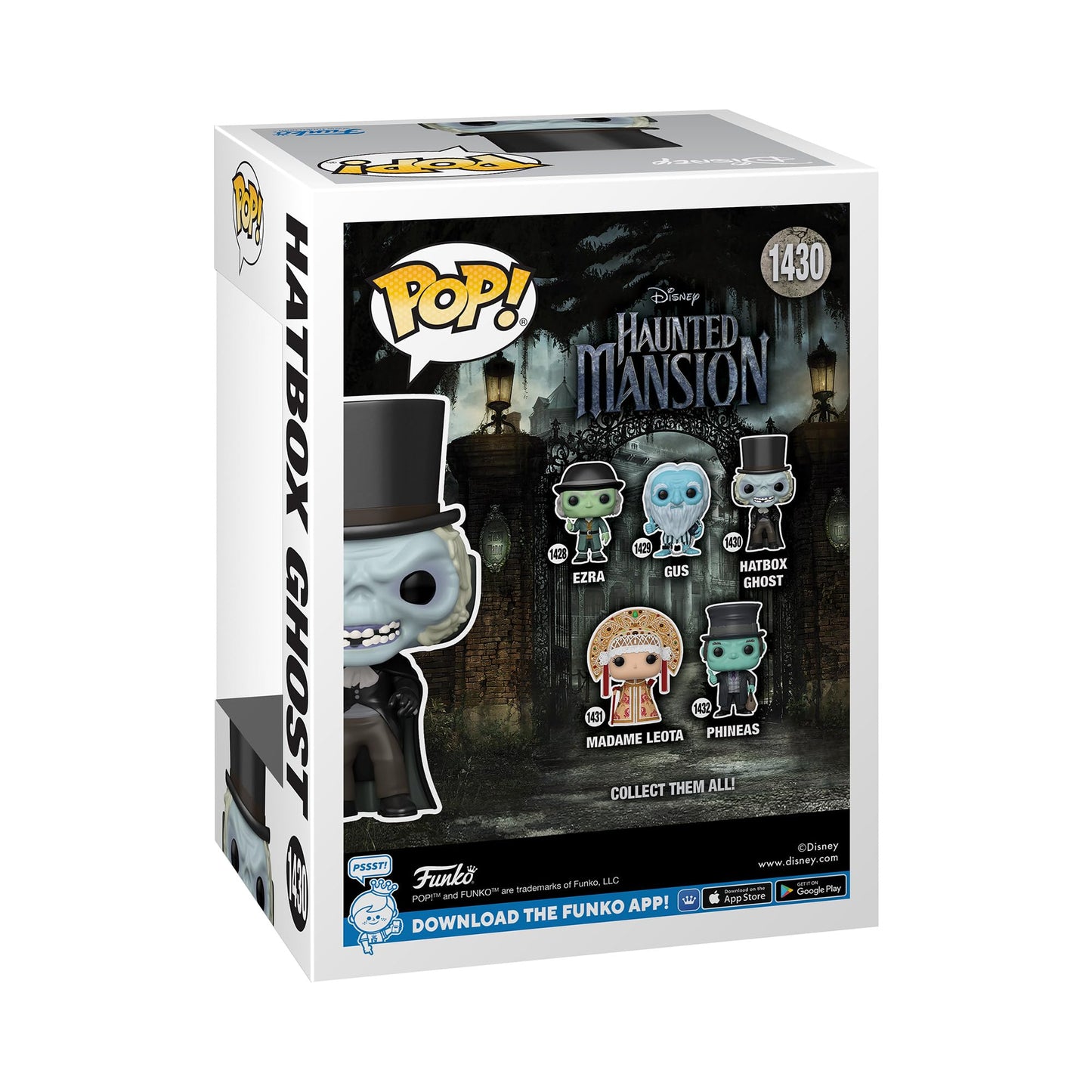 Funko POP! Disney: the Haunted Mansion - Hatbox Ghost - Collectable Vinyl Figure - Gift Idea - Official Merchandise - Toys for Kids & Adults - Movies