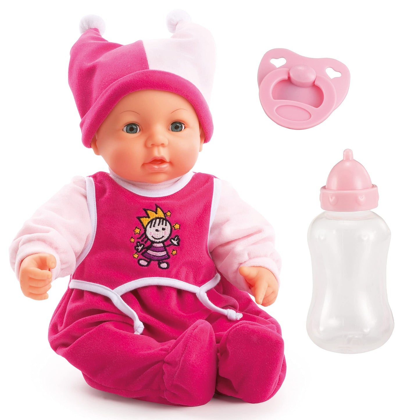 Bayer Hello Baby 46cm Interactive Soft-Bodied Doll with Realistic Sounds