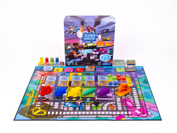 Super Trains Deluxe Edition - Family Strategy Board Game for Kids & Adults, Ages 9+, Upgrade Your Train, Deliver Cargo, Solve Emergencies & Battle