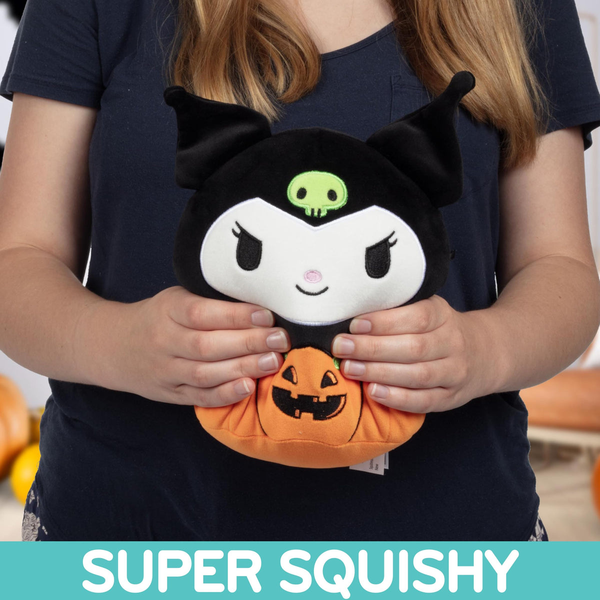 Squishmallows 8-Inch Halloween Kuromi Hello Kitty Pumpkin Jazwares Plush