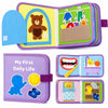 VAXRINO Busy Book for Toddlers 1-3,Montessori Daily Life Felt Activity Book