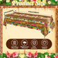 Tatuo 3 Pcs Hawaiian Tablecloths Tropical Luau Tiki Table Covers Summer Party Decoration Palm Leaves Plastic Rectangular Aloha Flower Tablecloth