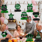 WINPOGEE 9PCS Green Black Birthday Decorations Honeycomb Centerpieces for Women Men Green Black Happy Birthday Table Centerpieces Party Supplies 16th