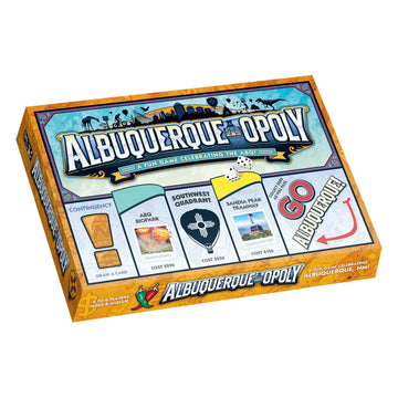 Late for the Sky Albuquerque-Opoly City Board Game - Property Trading Family Game, 2-6 Players, Ages 8+, Explore Albuquerque Landmarks, Fast or