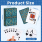 Playing Cards, Plastic Playing Cards Waterproof, Deck of Cards 2 Pack, Large Print Playing Card for Seniors Adults, Premium Poker Cards Set for Beach