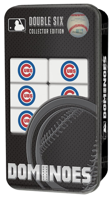 MasterPieces Officially Licensed MLB Chicago Cubs 28 Piece Dominoes Game for Adults