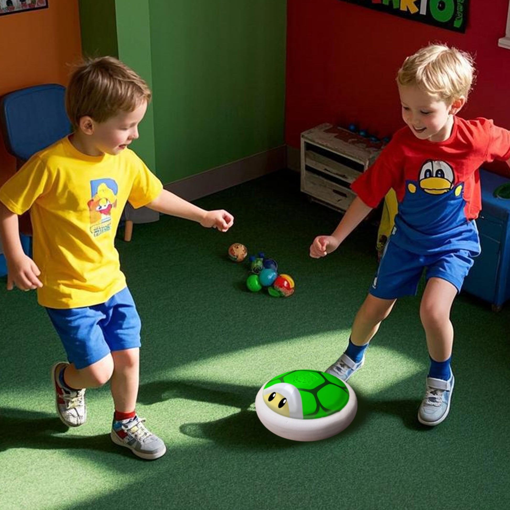 Glückpa Kids Hover Soccer Ball with LED Lights and Soft Foam Bumper