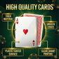 Bedwina Giant Jumbo Playing Cards, Large Print Playing Cards for Seniors, Kids, Adults - Funny Deck of Professional Poker Giant Card Games, Casino
