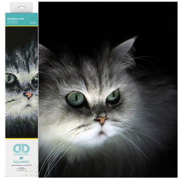 DIAMOND DOTZ Shadow Cat Diamond Painting Kits for Adults - Diamond Art Kits a Relaxing Creative Craft Kit with Dotz Gems 9.8x12.6