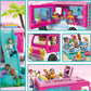 MEGA Construx Barbie Kids Building Toy Set, Dream Camper Adventure with 580 Pieces, 4 Micro-Dolls, Barbie Pets and Accessories, Pink, Ages 6+ Years