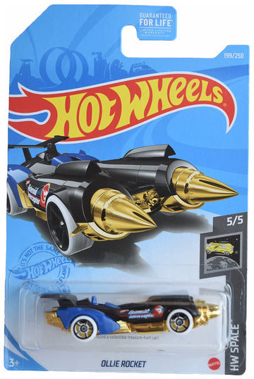 Hot Wheels Ollie Rocket, [black/blue/gold] Space 199/250 Treasure Hunt