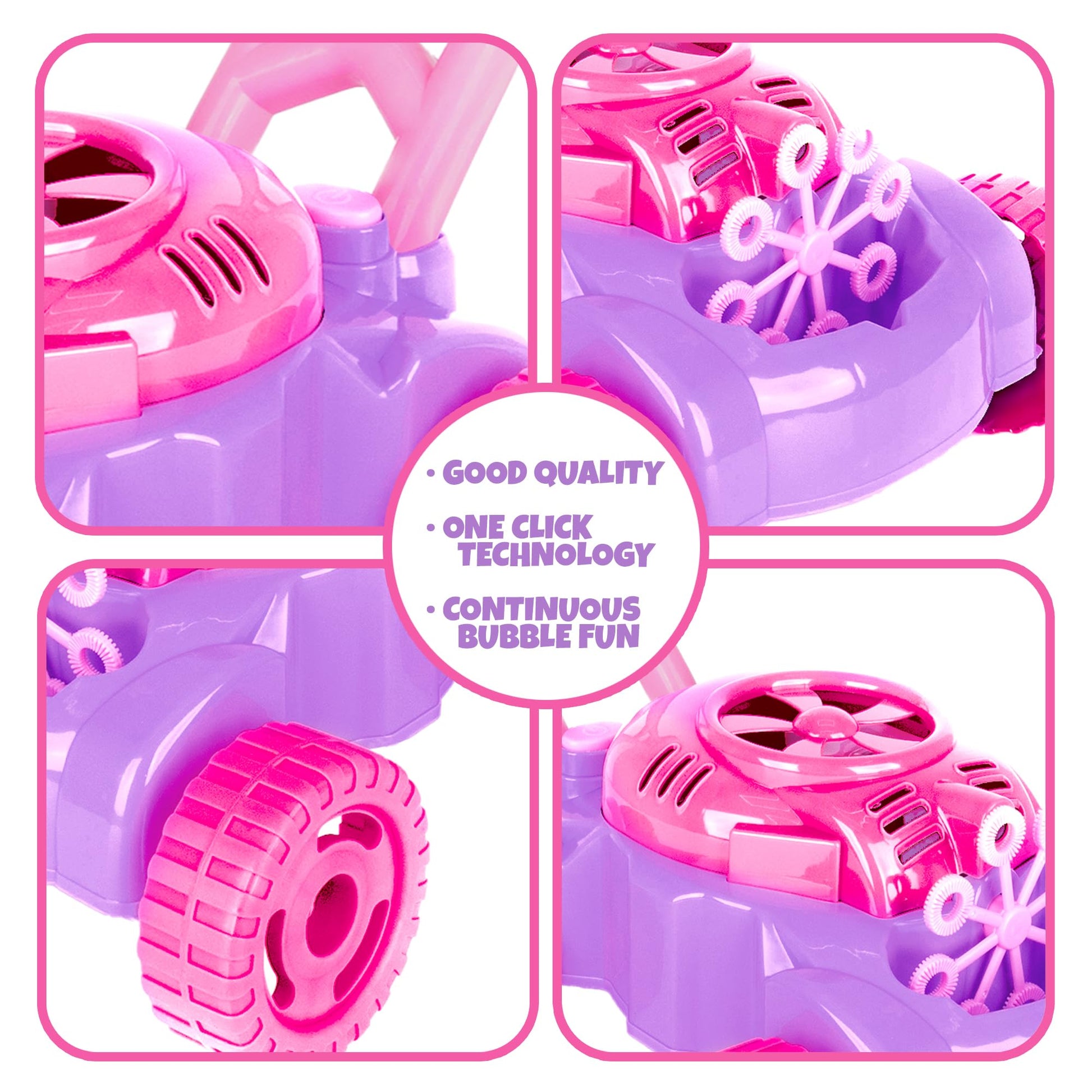 ArtCreativity Bubble Lawn Mower for Toddlers 1-3, Bubble Machine for 1-Year-Old Girl Gifts, Toddler Outdoor Toys for 2-Year-Old Girl Birthday Gift