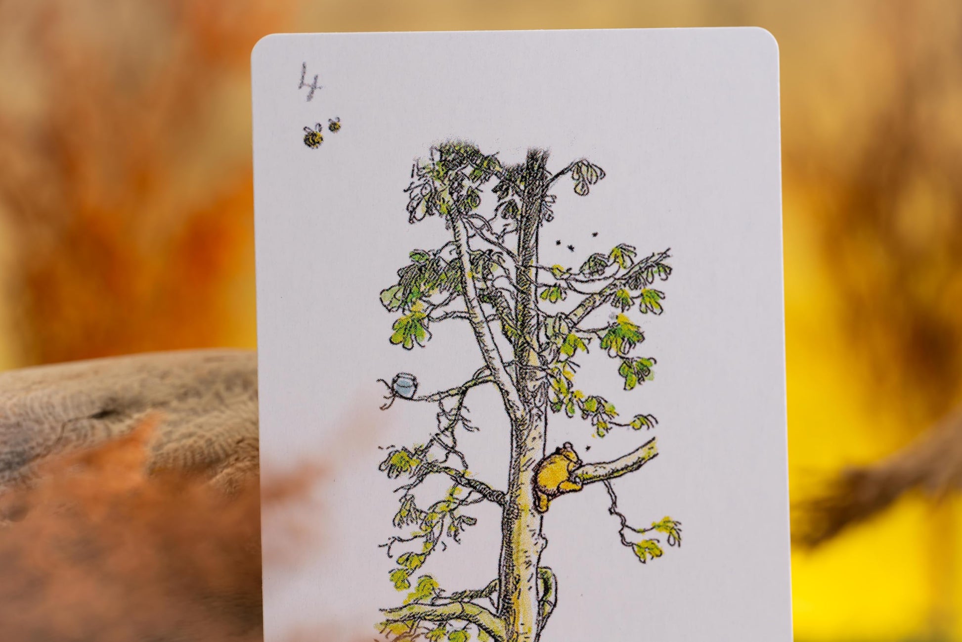 Luxury Hundred Acre Wood Themed Deck of Playing Cards - Premium, Collectible Card Set Gift for Adults and Card Game Enthusiasts. Gold Edging, Custom
