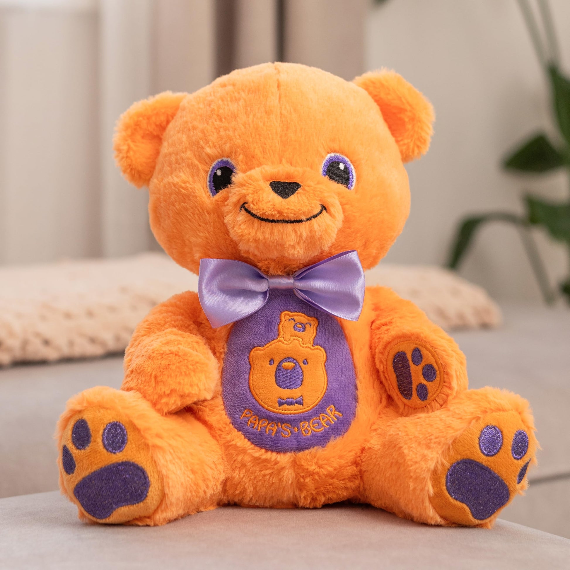 Papa's Bear Teddy Bear Plush, Soft Classic Stuffed Animal for Babies, Toddlers and Kids, Meaningful Gift from Dad