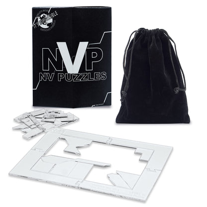 Brain Teaser Puzzles for Adults -by NVP Puzzles- The Most Difficult Clear Puzzle Level 10 You Will Attempt. Great for Hours of Family Fun, Hard